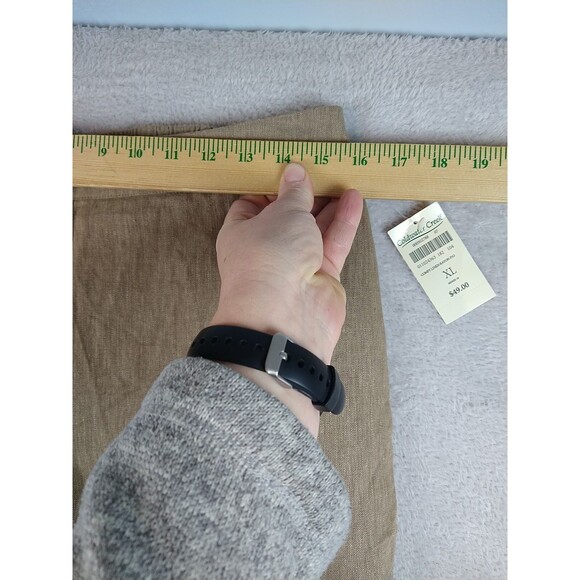 NEW Coldwater Creek Comfy Linen Rayon Pull On Pants Women's XL Brown - Picture 3 of 9
